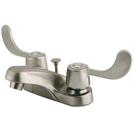 Kingston Brass 4" Centerset Bathroom Faucet, Brushed Nickel GKB188B